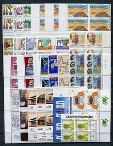 Israel 1988 MNH Tab Block (TB-BL) Complete Year Set Mint Never Hinged - Picture 1 of 1