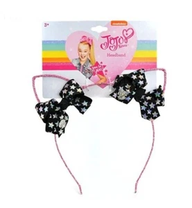 JoJo Siwa Girls Glitter Cat Ear with Mini Bow Headband - Picture 1 of 1