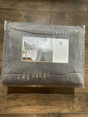 New Hotel Collection Reversible Chenille Charcoal Gray Full/Queen Coverlet Set - Image 1 of 4