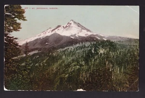 um 1908 Mt. Jefferson Oregon Mountains Postkarte - Bild 1 von 2