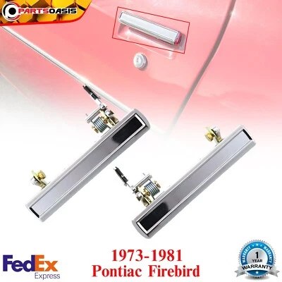 Manija de puerta delantera derecha e izquierda para Pontiac Firebird GM1311110 1973-1981 Foto 1 de 4