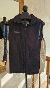 Black & White Columbia Damen ärmellose Reißverschluss Weste Kontrast Einsätze Gr. Medium - Bild 1 von 13