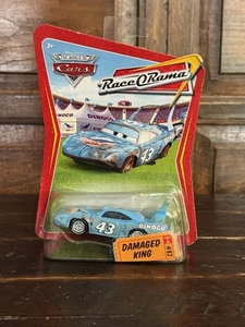 Disney Pixar The World of Cars Race O Rama Damaged King #82 Mattel NEW - Picture 1 of 4