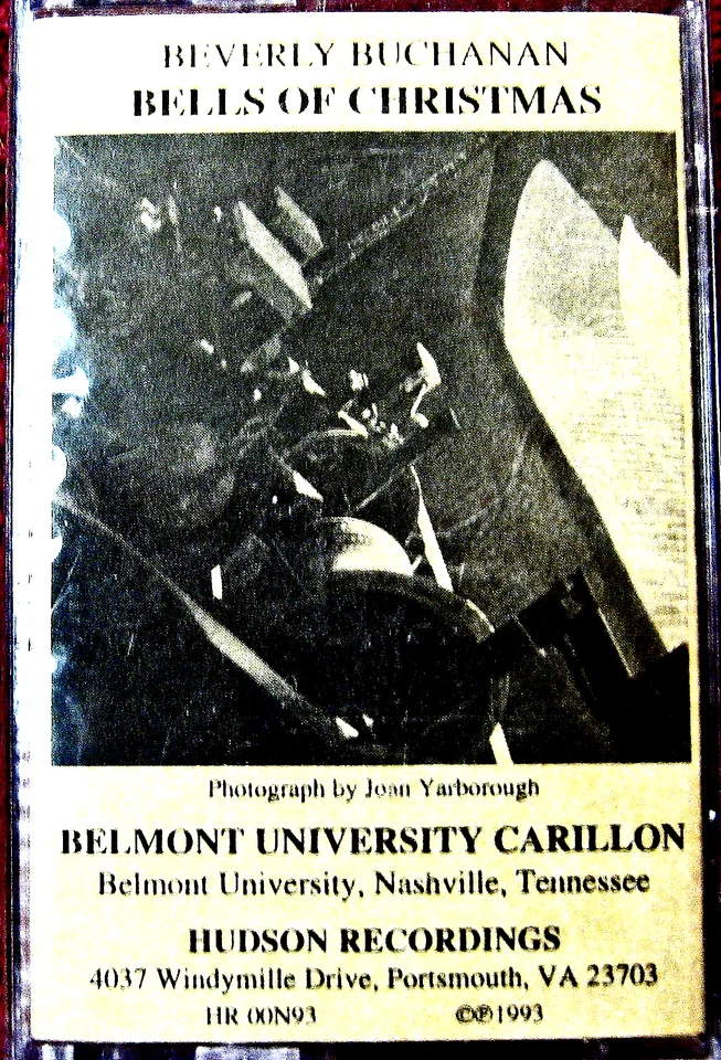 Bells Of Christmas: Beverly Buchanan, Belmont University Carillon, Cassette Rare - Image 1 of 3