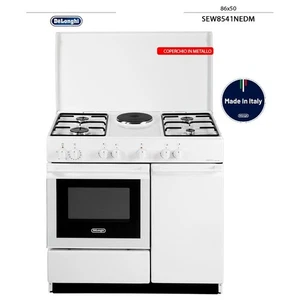 DE LONGHI SEW 8541 N ED CUCINA 86X50 4 FUOCHI A GAS + 1 PIASTRA FORNO ELETTRICO - Foto 1 di 1