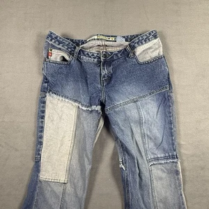 Mudd Patchwork Flare Jeans Y2K Bell Bottoms 90s Denim Size 13 - Picture 1 of 9