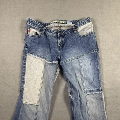 Mudd Patchwork Flare Jeans Y2K Bell Bottoms 90s Denim Size 13 - Image 1 of 4