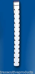 Silver Tie Slide Clip Sterling Silver Men's 5mm Diamond Cut Edge Hallmarked - Picture 1 of 3