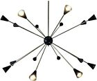Italian Sputnik Ceiling Light,1950S Modern Brass 16 Arms Sputnik Chandelier Ligh