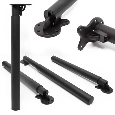 Table leg set of 4 black height adjustable 70-110 cm furniture leg table feet furniture foot - Image 1 of 4