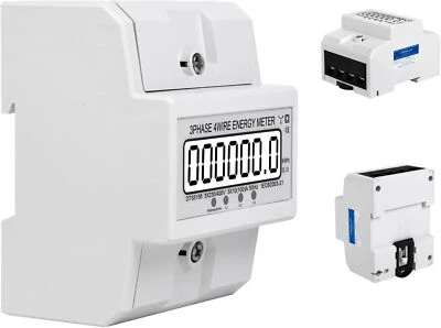Contatore di corrente alternata contatore di corrente trifase 1/2/3 fasi per guida DIN AC - Immagine 1 di 4