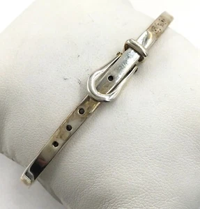 Sterling Silver Mexico Belt Buckle Adjustable Bracelet 6-7” - Picture 1 of 4