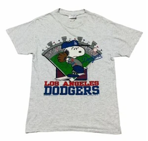 Rare 1995 MLB LA Dodgers Peanuts Funny basic style T shirt HN1798 - Picture 1 of 2