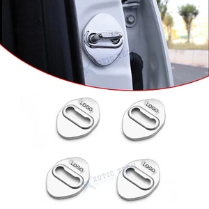 4pcs Sport Silver Door Lock Lockstitch Decor Cover Trim For Toyota Camry 2006-up - Picture 1 of 12