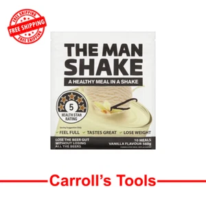 The Man Shake Vanilla 560g 10 Servings - Free Shipping Australia Wide - Picture 1 of 2