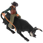 Bullfight Figurine, Bull Riding Toy, Simulation Bullfight Model