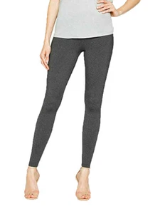 Matty M Women's Legging Thicker Material Wide Waist Band Charcoal Variations - Picture 1 of 2