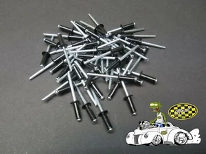50 NUEVOS remaches para moto de nieve 3/16" (NEGROS) Yamaha, Arctic Cat, Ski-Doo, Polaris - Imagen 1 de 3