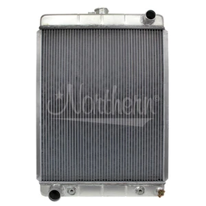 Northern 205160 MOPAR Hoses Custom Hotrod Aluminum Downflow Radiator w Automatic - Foto 1 di 1