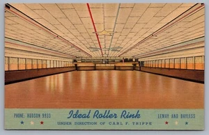 Postal de lino ideal Roller Rink St. Louis MO Missouri J1 - Imagen 1 de 3