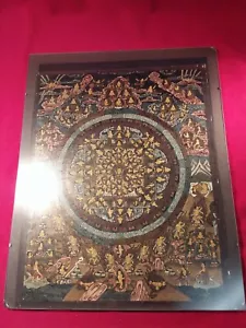 Altes handgemalt Meditations Bild Thangka Tibet ? Detaillierte Darstellung (139) - Bild 1 von 12