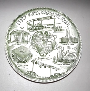 Vintage 1961 New York World's Fair 9" Commemorative Plate--X281 - Picture 1 of 2