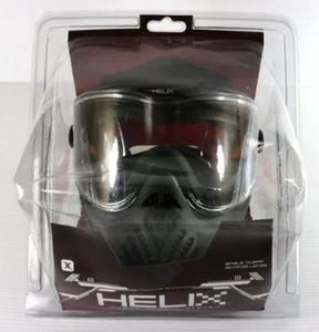 Helix Single Clear Antifog Lens Invert Goggle System Paintball Mask Black - Picture 1 of 10