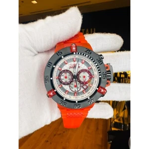 Invicta Subaqua Anatomic Red Chronograph 50mm Silicone Band Men's Watch 24364 - Picture 1 of 9