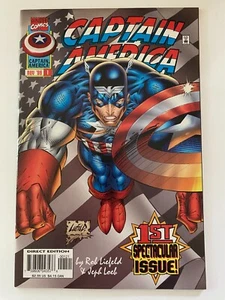 Capitán América Vol. 3 #1 Nov 1996 Marvel, Liefeld Variant 1a aplicación. Nikki Barnes - Imagen 1 de 6