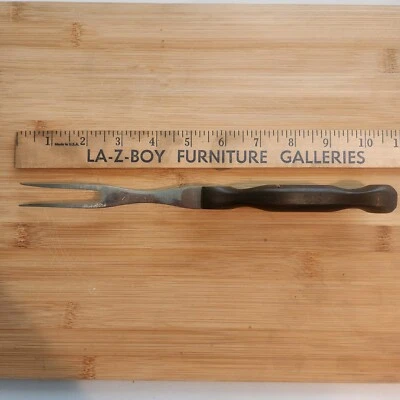 Cutco Carving Turning Fork No. 26 Brown Marbled Handle Made in USA Vintage - Image 1 of 2