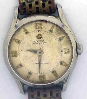 VTG CYMA WATERSPORT Steel Wristwatch. Ref: 2-5835-6, Cal: R.459. For Repairs - Image 1 of 4