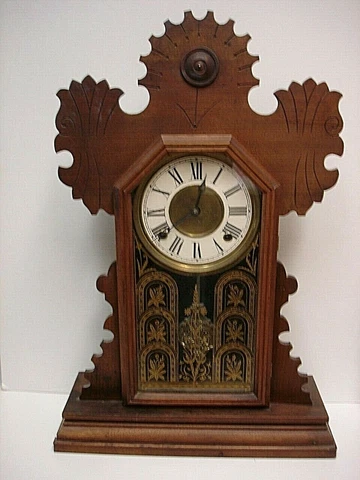 Antique INGRAHAM Clock Co chimes fine Kitchen Gingerbread 1880’s + 2 free Gifts Cover