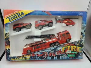 1990 Vintage Tonka Feuerwehr Spielset 1009 KOSTENLOSER VERSAND - Bild 1 von 9