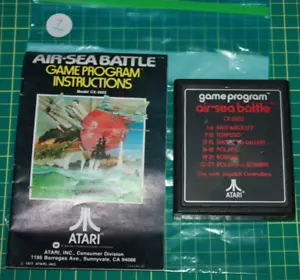 Atari 2600 Game Cart and Manual: Air-Sea Battle #1 - Picture 1 of 4