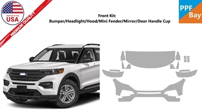 Kit completo de precorte de película de protección de pintura frontal PPF para Ford Explorer XLT 2020-2024 Foto 1 de 4