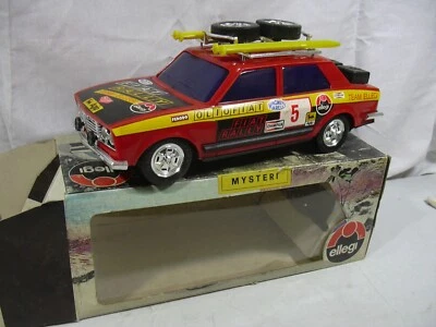 ELLEGI 1/12 '70 PLASTIC MODEL 33 cm FIAT 132 1/10 RALLY CON SCI HEUER AGIP W/BOX - Immagine 1 di 4