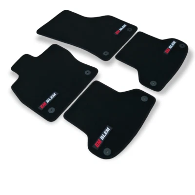 For Audi A4 S-Line Carpet Floor Mats 2015-2025 OEM Quality Velour Auto Liners B9 - Image 1 of 4