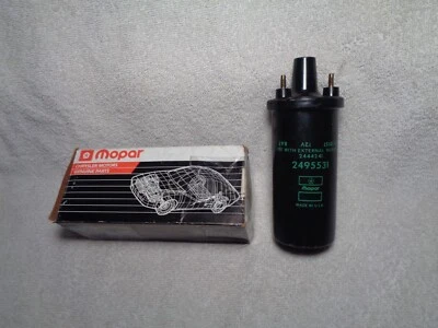 NOS Mopar 1960's 1970's Green Print Ignition Coil - Image 1 of 2