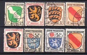 004 - France Stamp Occupation Zone Francaise Germany - Coat of Arms - Used Lot - Bild 1 von 2