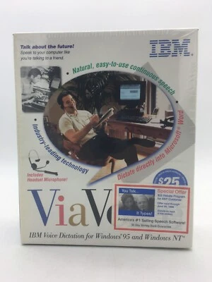 Vintage IBM ViaVoice for Windows 95 and Windows 97 - New Sealed - Image 1 of 4