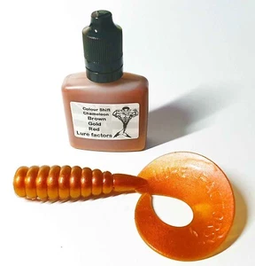 Fabricación de señuelos de plástico suave pigmento plastisol líquido dorado, marrón, rojo camaleón - Imagen 1 de 1