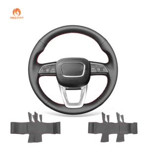 MEWANT Custom PU Leather Steering Wheel Cover for Audi A4 Allroad Q3 Q5 Q7 Q8 - Imagen 1 de 11