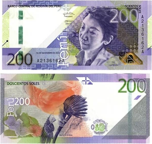 2021  Peru 200 Soles  Banknote UNC P200 - Picture 1 of 1