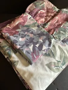 Vtg Springmaid Twin Sheet Set 3pc Cottage Core Floral Pillowcase Ruffled - Picture 1 of 22