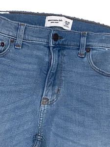 Abercrombie Kids Girls Super Skinny Distressed Jeans Size 15/16 Long Blue - Picture 1 of 6