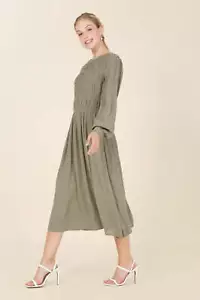 Lilou Dressed Up Ruched Midi Dress - Picture 1 of 6