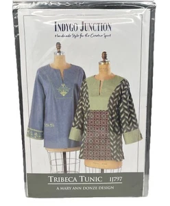 Indigo Junction IJ797 Tribeca Tunic Sizes S-3xl Uncut - Picture 1 of 4