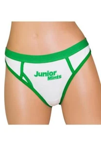 Perizoma junior menta mutandine caramelle medie lingerie bianca e verde regalo ventaglio Seinfeld - Foto 1 di 1