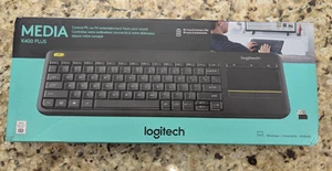 Logitech 920007119 Wireless Touch Keyboard K400 Plus, Black Media - Picture 1 of 11