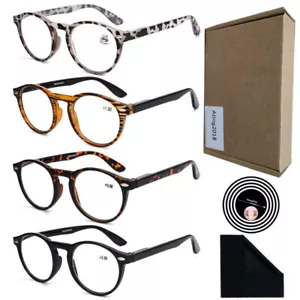 Herren Retro Rund PC Vollformat Lesebrille Leser 1,0 1,5 2,0 2,5 3,0 3,5 - Bild 1 von 21